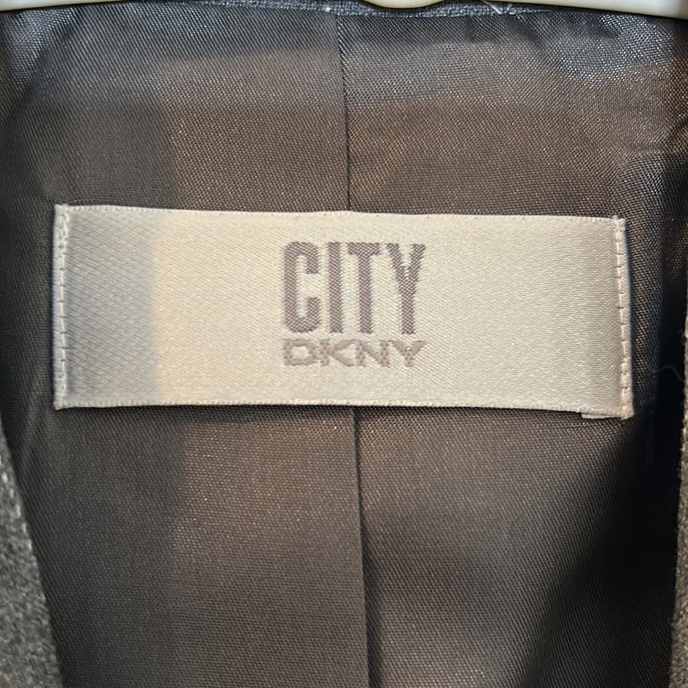 DKNY City Women’s Gray Pinstripe Suit